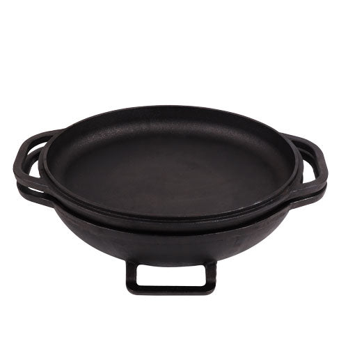 Skitchen Bakers Seasoned Cast Iron Sourdough Pan Max 39cmx26.5cm